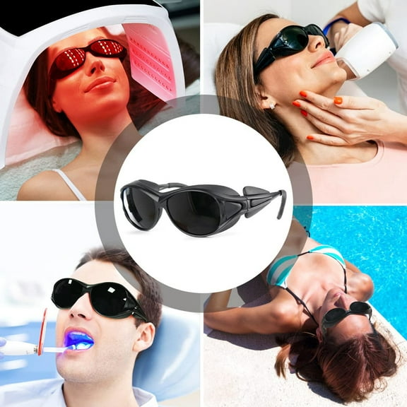 Glasses Cycling Eyewear for LED Infrared Lamp Shielding Red Light for Tanning and Large Lamps Glare Reduction