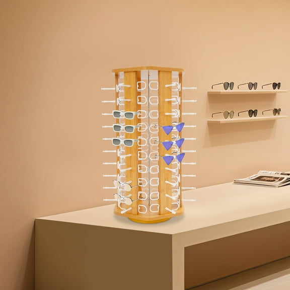 Glasses Display Stand Sunglasses Storage Organizer 60-Pair Eyewear Display Stand for Optical Stores