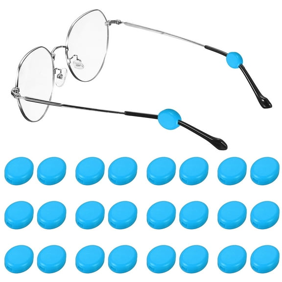 Uxcell Glasses Ear Grip, Silicone Ear Grippers Holder Anti-Slip Oval Grip Hooks Light Blue