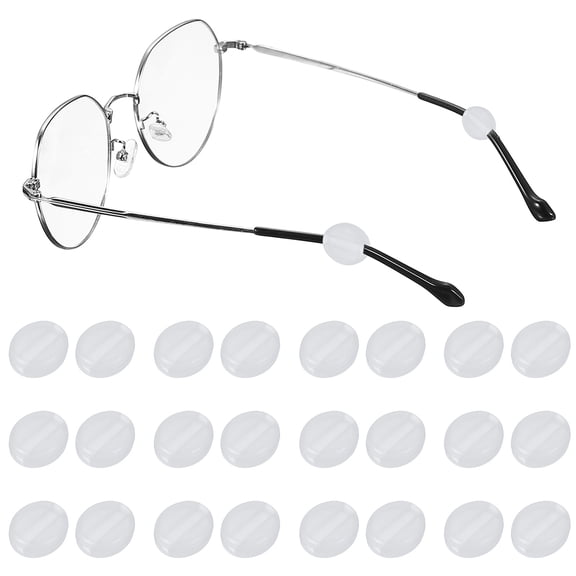 Uxcell Glasses Ear Grip, Silicone Ear Grippers Holder Anti-Slip Oval Grip Hooks White