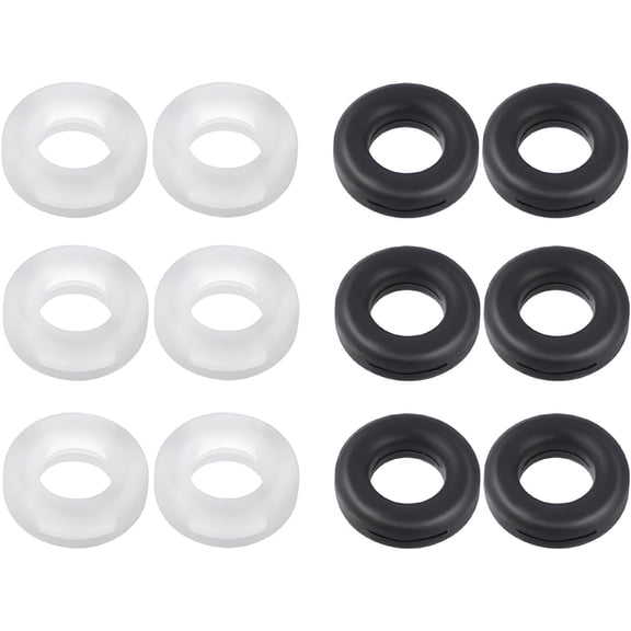 Glasses Ear Grips - Round Eyeglasses Rings Strap Silicone Holder Anti-Slip Hooks Safety Eyewear Retainer for Sunglasses Myopia or Presbyopia Glasses 6 Pairs