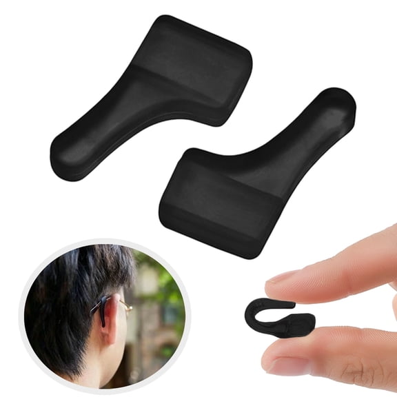 Glasses Ear Grips, Silicone Anti Slip Eyewear Retainer Sleeves,1 Pair Soft Comfortable Fit, Prevent Glasses Slipping For Daily Spectacle Wear