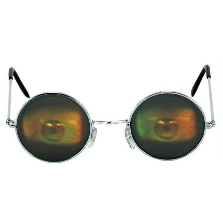Holographic eyeball glasses on sale