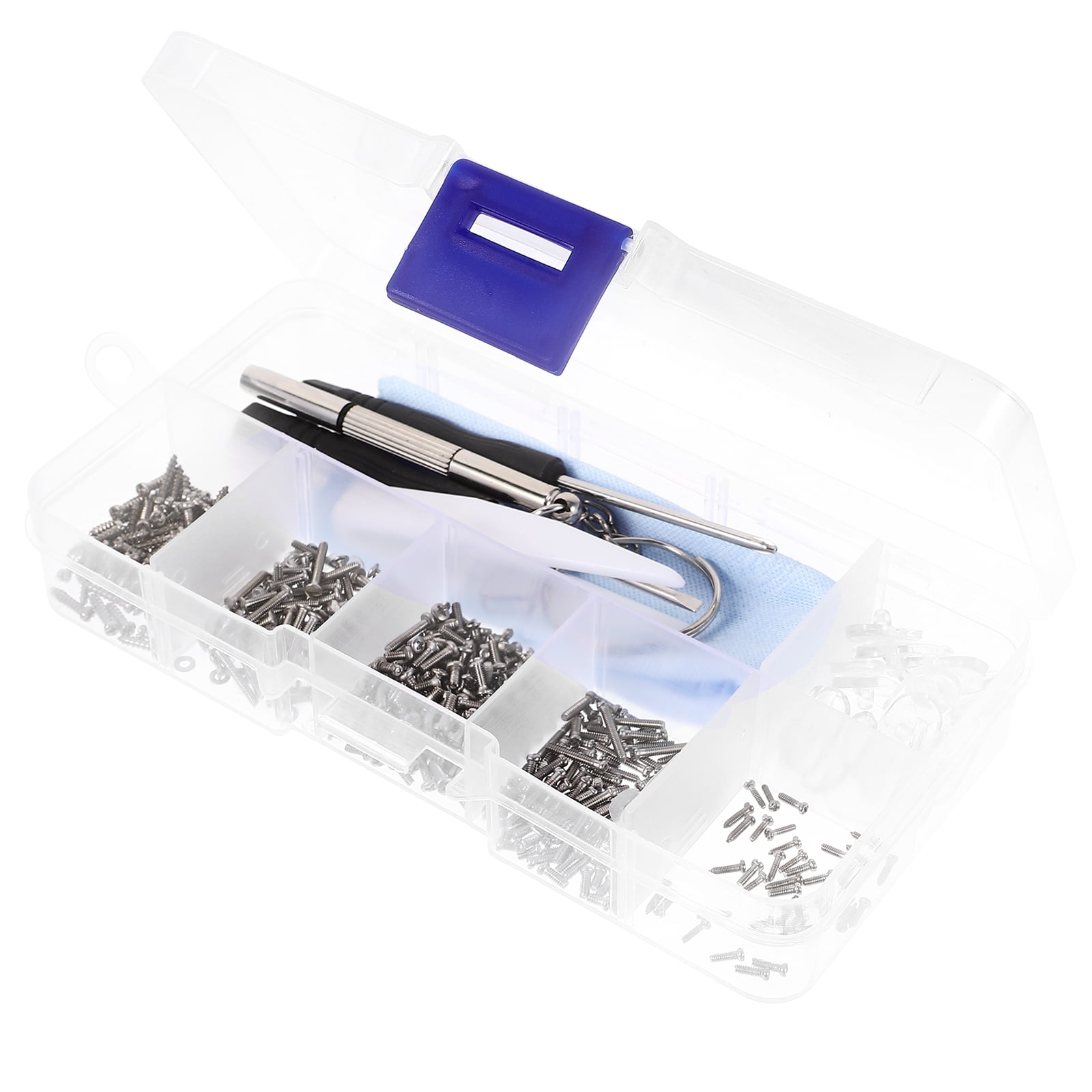 Glasses Eyeglass Nose Pads Repair Kit Tools for Silica Gel Plastic