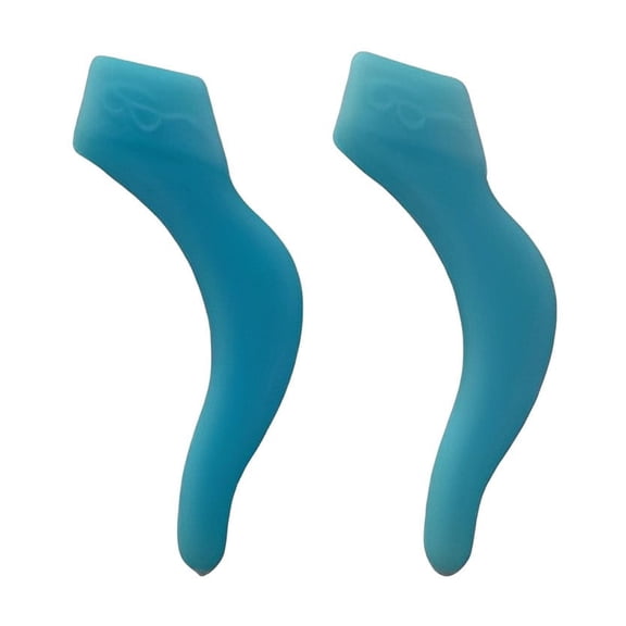 Glasses Grips, Anti-Slip Hook - Qyaukm Silicone Ear Retainer, Non-Slip Comfort Fit for Eyeglasses and Daily Use - Light Blue