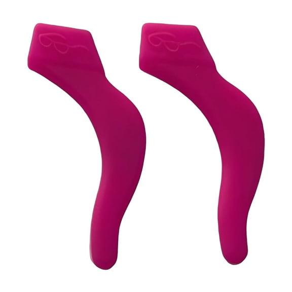 Glasses Grips, Anti-Slip Hook - Qyaukm Silicone Ear Retainer, Non-Slip Comfort Fit for Eyeglasses and Daily Use - Rose Pink