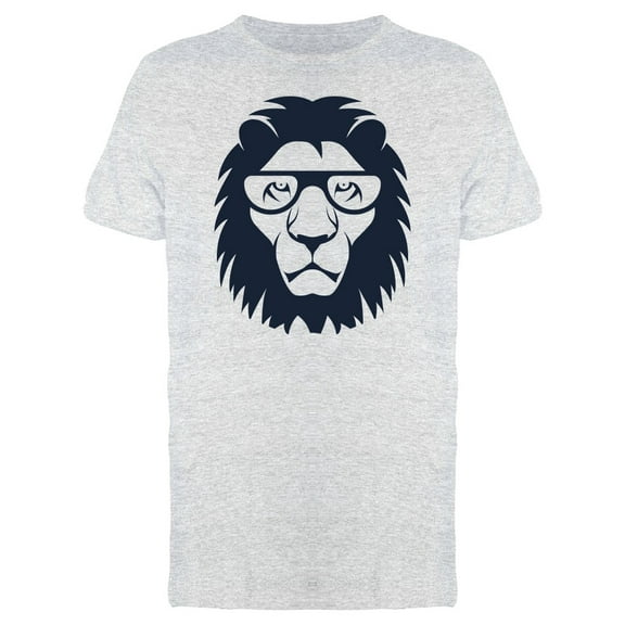 Glasses Logo Lion Head Face T-Shirt Men -Image by Shutterstock, Male Small