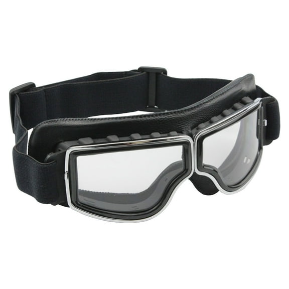 Glasses Motorcycle Goggles for Men Riding Glasses Scooter ATV Off Road Scratchproof Windproof Fog Goggles, 19X2.5 cm, Black