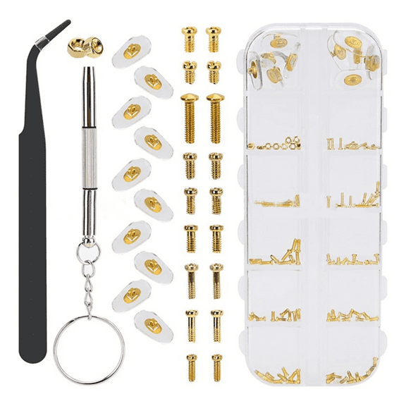 Glasses Nose Pad, Eyeglasses Nose Pads Replacement Repair Kit , Eye Glass Repair Kit with Screws, for