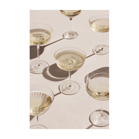Glasses Of Champagne Print Wall Art, Modern Wall Decor For Living Room Bedroom, 8x12 UNFRAMED