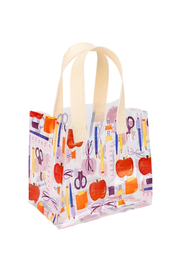 Glasses Pattern Gifting Bag, 1 pack, 9.60 x 14.37 x 5.43 in, Reusable Handheld Carry Bag, Tote Bag