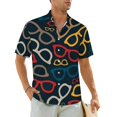 thumbnail image 1 of Glasses Print Casual Shirt Summer Sunglasses Elegant Hawaiian Shirts Men Short Sleeve Vaca, 1 of 5