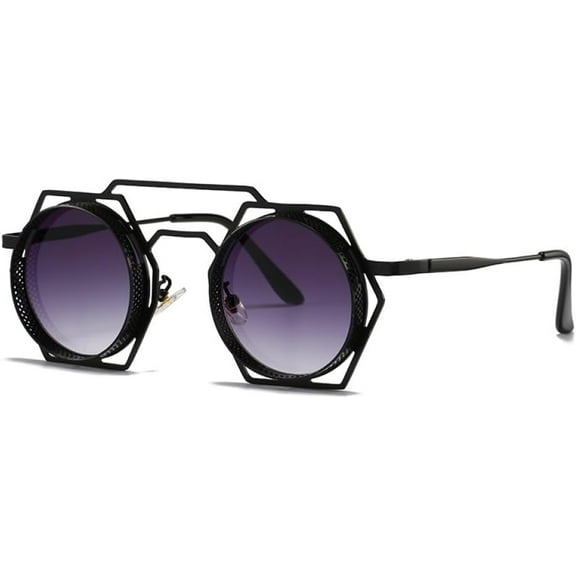 Glasses Punk Sunglasses For Men Retro Steampunk Sunglasses Women Round Shades Vintage