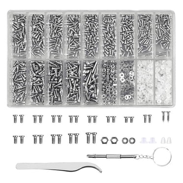 1000pcs Micro Screw And Nut Assortment Kit – Stainless Steel For Watch, Phone, Glasses