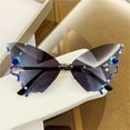 thumbnail image 1 of Glasses Riding Sunglasses for Women with Jewelry Style Shaped Oversized Rhinestone Sunglasses for Fashionable Everyday Wear, 1 of 7