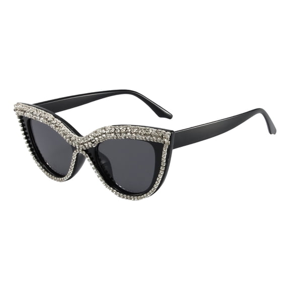Glasses Riding for Women Floral Cat Eye Inlaid Design Ballroom Ready Flat Lens European Style Product Classification Glasses Product Title