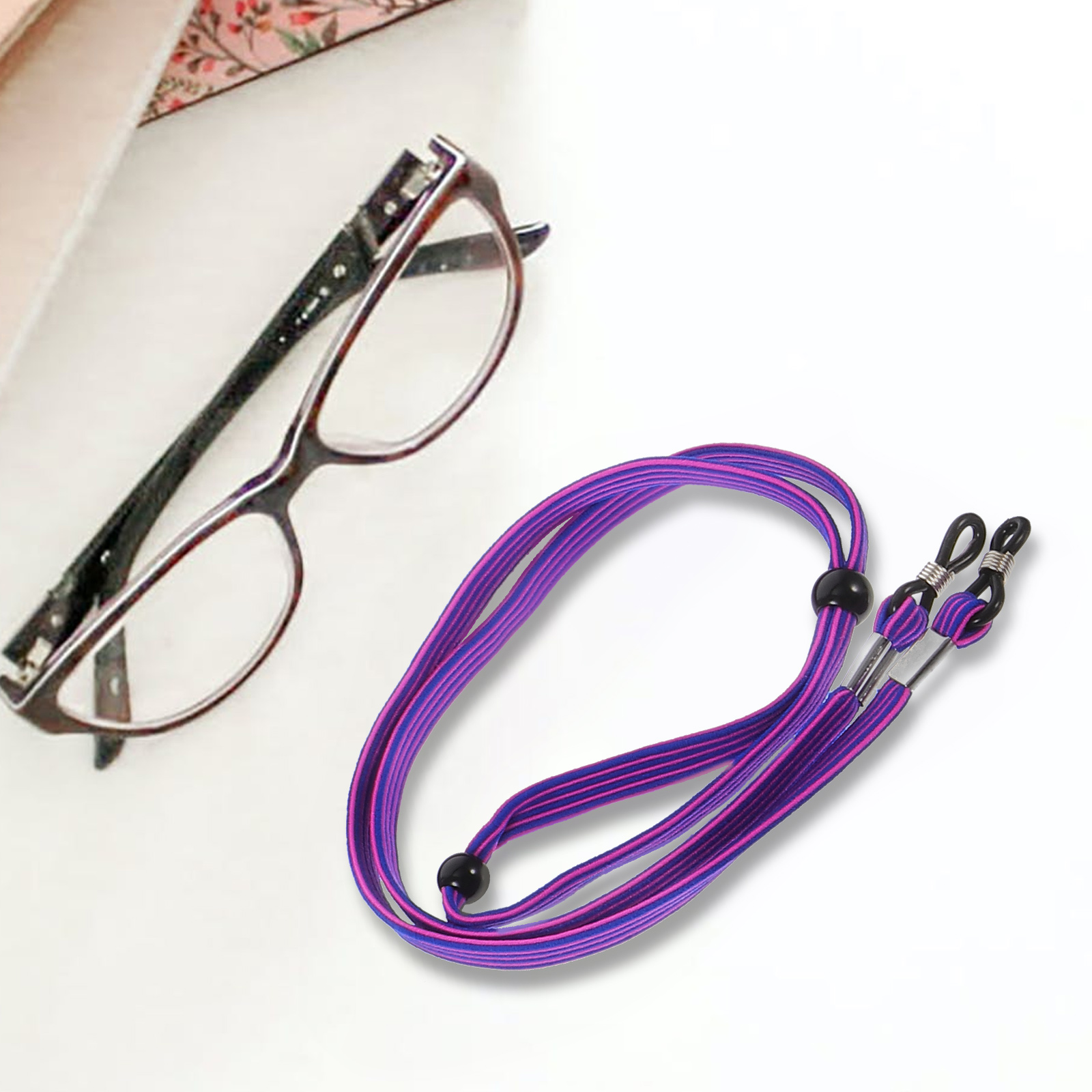 Glasses Ropes 4Pcs Elastic Glasses Chain Hanging Glasses Rope Antilost Eyeglass Lanyard
