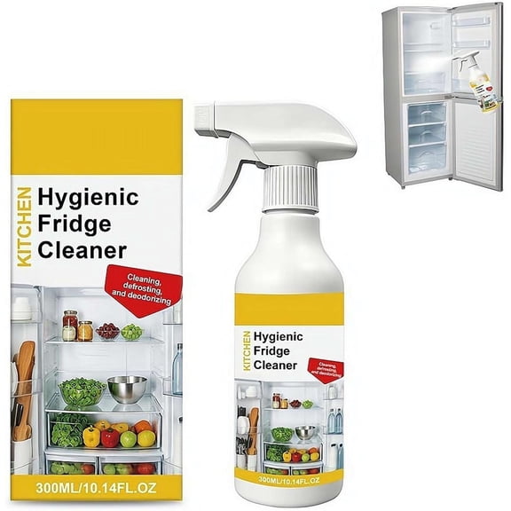 Kitchen Fridge Cleaner Spray, 300ml/10.14fl.Oz Multi-purpose Appliance Cleaner Spray, Multi-functional Household Cleaning & Care Agent