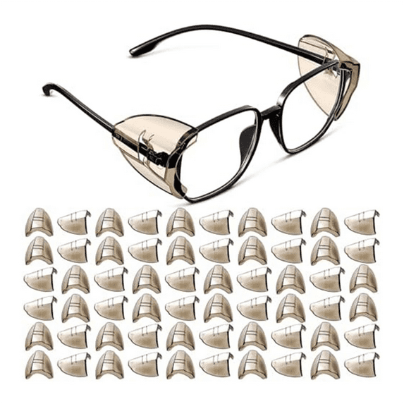 Glasses Side Black Transparent