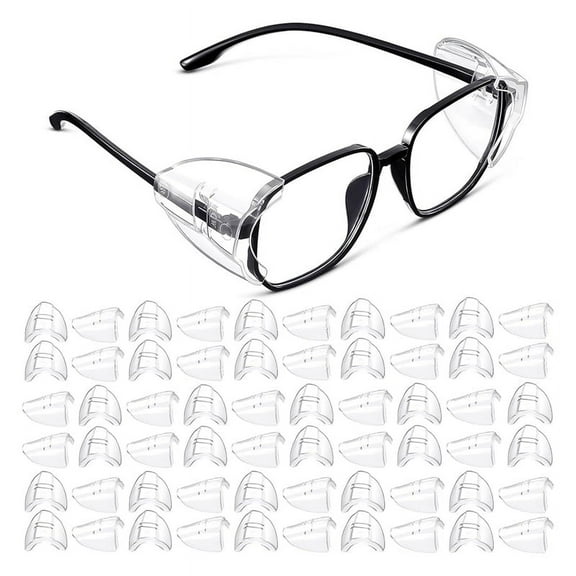 Safety Glasses Side for Prescription Eyeglasses Slipon SideShields Side Guards Transparent