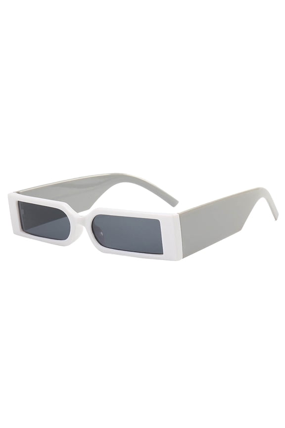 Glasses Small Rectangle for Everyday Wear - Unisex Driving Shield with Frame and 4