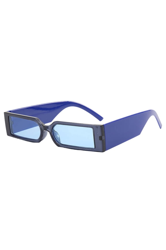 Glasses Small Rectangle for Everyday Wear - Unisex Driving Shield with Frame and 4