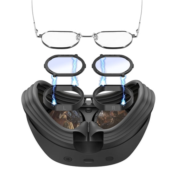 Glasses Spacer Protector for PSVR2, Blue Light Blocking Glasses Compatible with Playstation VR2, Anti-Scratch Ring Adapter Prevent Eyeglass Glasses from Scratching for PS VR2 (1 Pair)