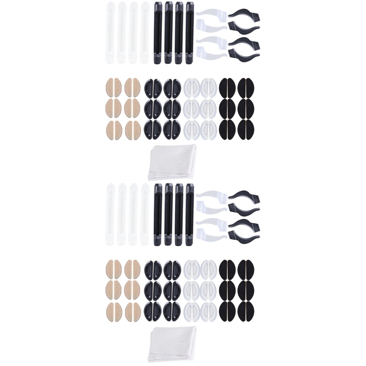 Glasses Spare Parts Eyeglass Sleeve 74 Pcs Adjust Aunglasses Grip