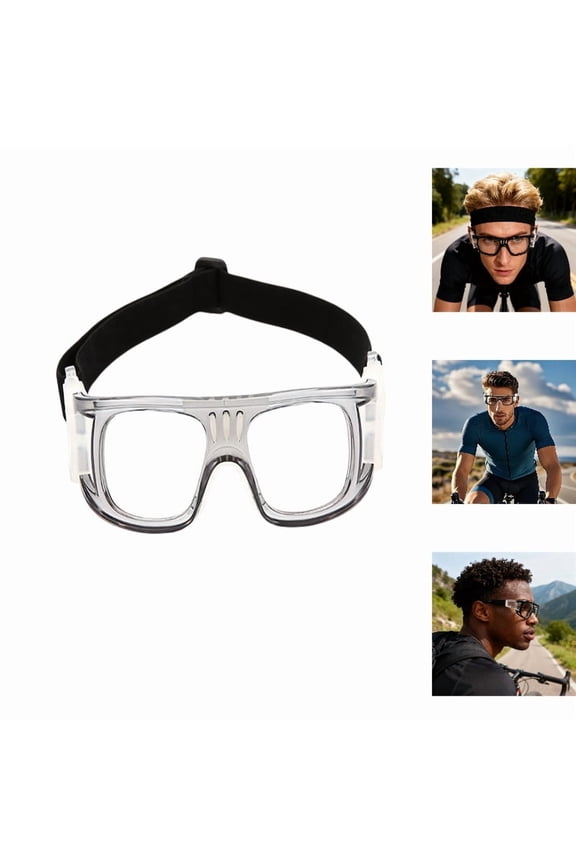 Glasses for Sports Performance Eyewear Lightweight Protective Glasses for Outdoor Activities Ideal for Basketball Racquetball Football Cycling and More, 15x5 cm, Gray