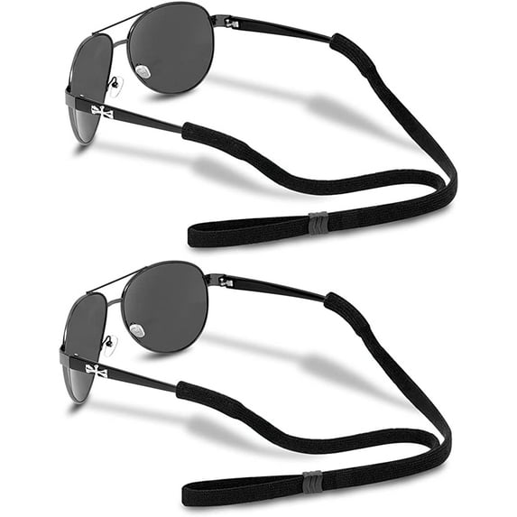 Glasses Strap (2 PCS) Sports Eyeglass Strap Adjustable Sunglasses Retainer for Men Women