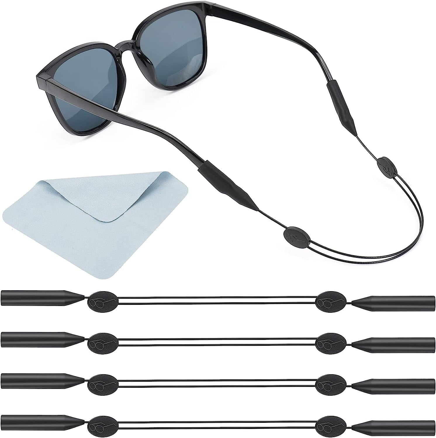 String Holder Sunglasses Head Strap Glasses Strap Holder, No-Tail