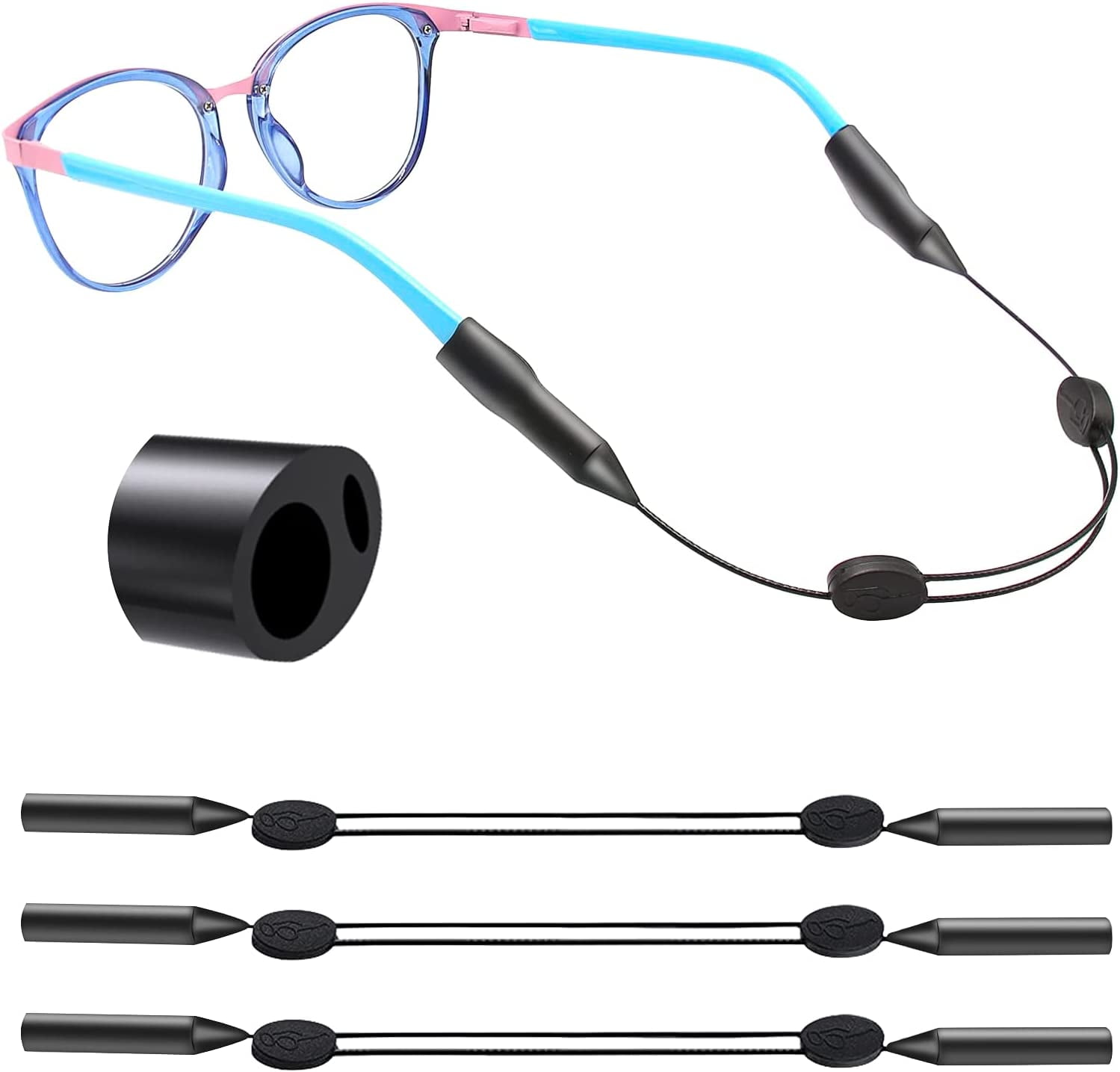 Glasses Strap for Kids(7-10 Inch) Holes, Toddler Glasses Strap