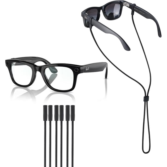 Glasses Strap for & Meta and Wide Frame Glasses -3pcs Adjustable Sunglasses Straps Retainer Cords