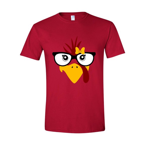 Glasses Turkey Face Thanksgiving t shirt