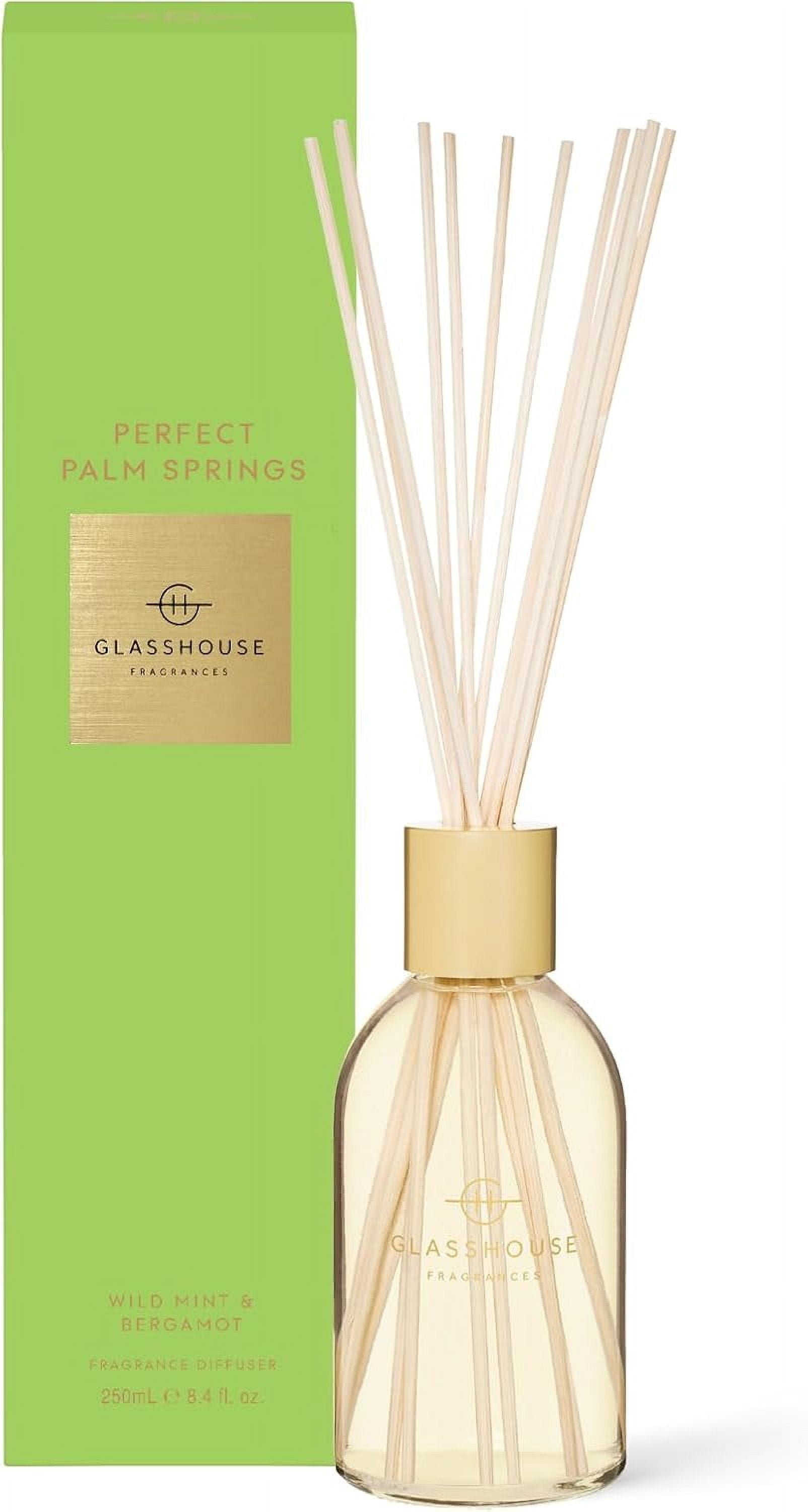 Glasshouse Fragrance Perfect Palm Springs Reed Diffuser, Home Fragrance ...