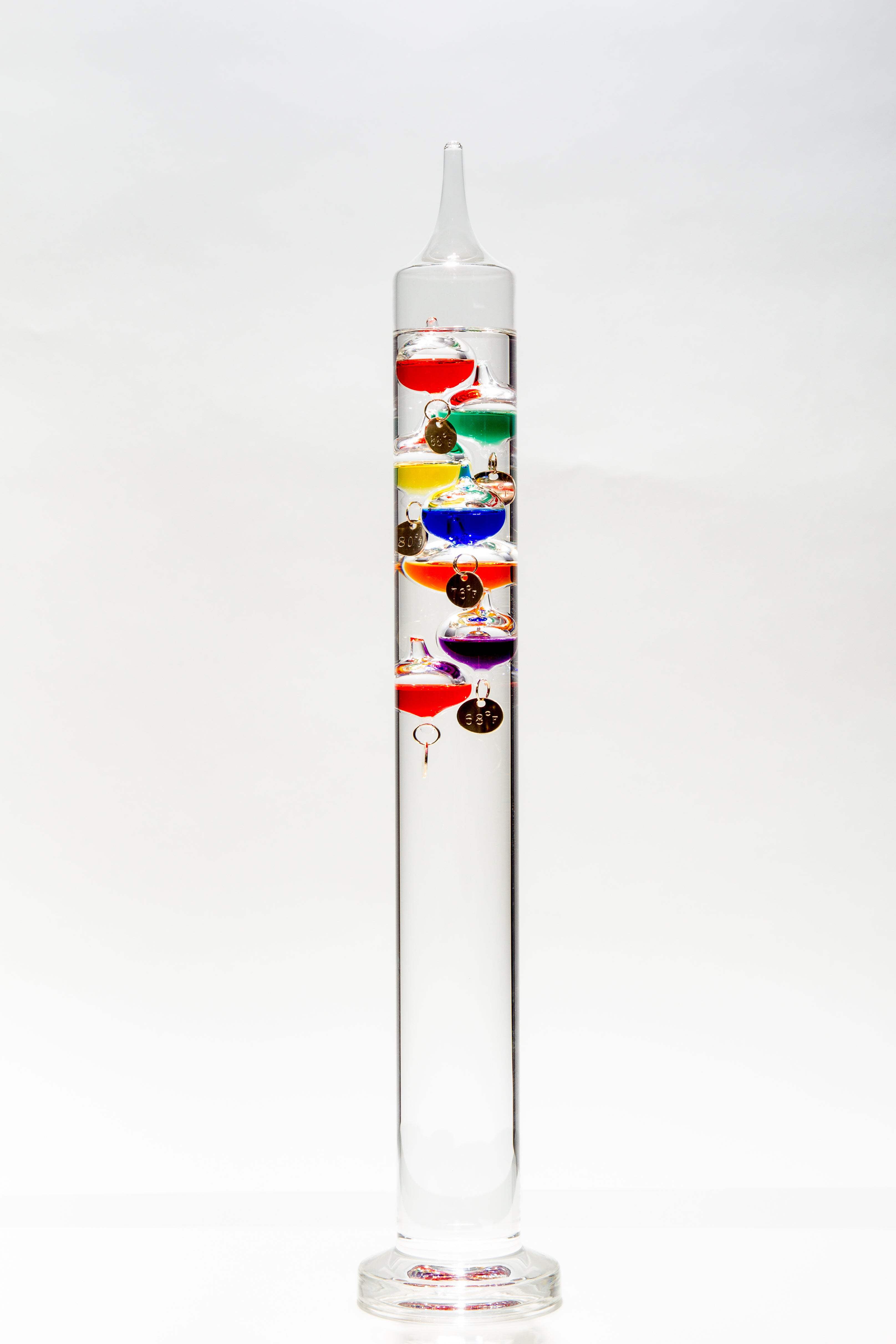 Glassic Gifts Galileo Weather Thermometer