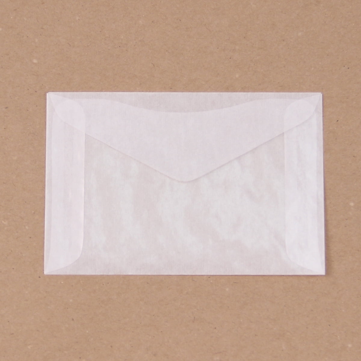100 Glassine Top Opening Envelopes 2 1/2 x 4 1/4 Inches (No.3 Size)