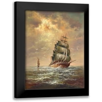 Glassl, Helmut 12x14 Black Modern Framed Museum Art Print Titled - Stormy Waether