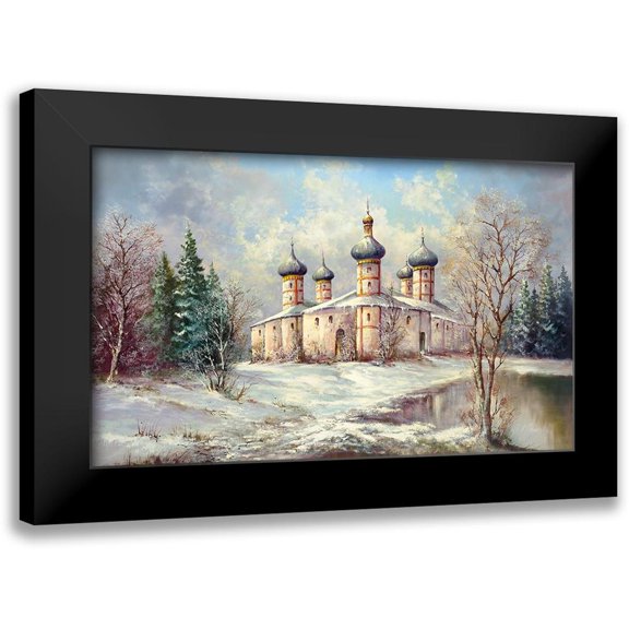 Glassl, Helmut 14x10 Black Modern Framed Museum Art Print Titled - WINTER IN SAMARA