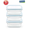 thumbnail image 1 of Glasslock Anti Spill Airtight Oven Safe Rectangular Food Storage Container 6 Piece Set (6.3cups/1500ml), 1 of 1