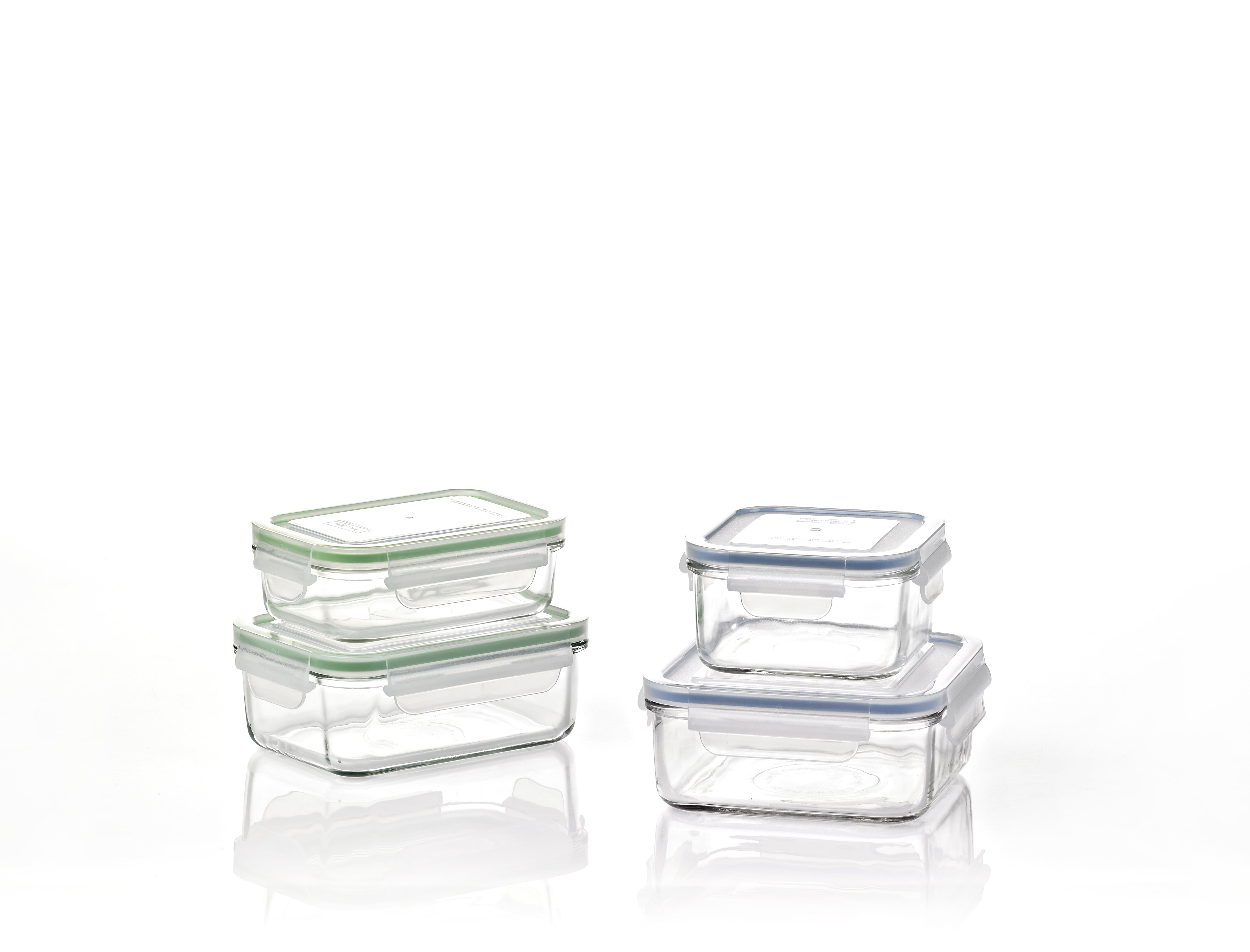 FreshLock™ 8-piece Rectangular Glass Storage Set