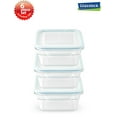 thumbnail image 1 of Glasslock Clear Glass Airtight Food Storage Container (3 Count), 1 of 1