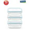 thumbnail image 1 of Glasslock Clear Glass Airtight Food Storage Container (3 Count), 1 of 1