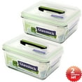 thumbnail image 1 of Glasslock Handy Rectangular Tempered Glass Food Container Set of 2 2700ml/11.4cup, 1 of 1
