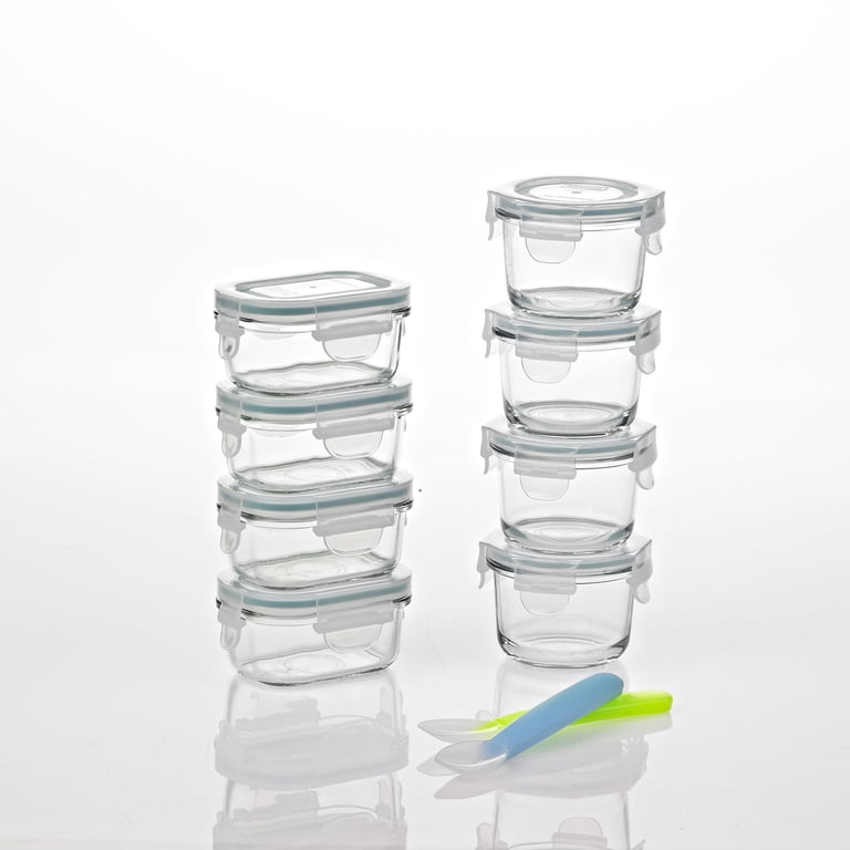 Glasslock Homemade Baby Food BPA Free Glass Storage Containers 18