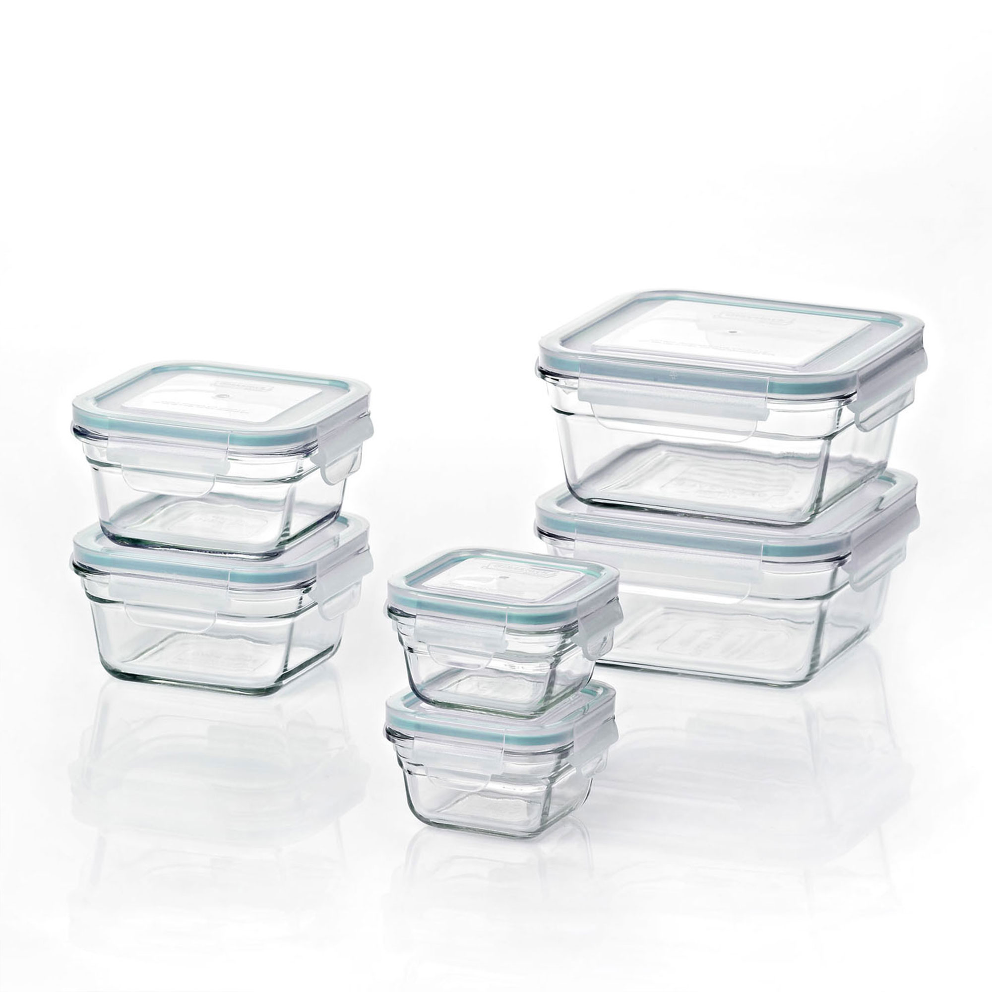 Glasslock Oven and Microwave Safe Glass Food Storage Containers 12 Piece Set - image 1 of 8