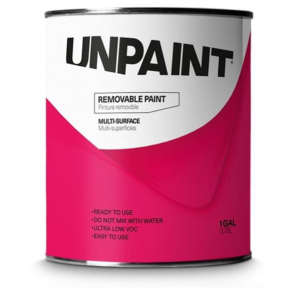 Glasst 154554 1 gal Unpaint Removable Water Base Matte Interior Wall Paint, Clear Base