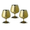 thumbnail image 1 of Glasstar Golden Liberty Brandy Glasses Set of 3 Pcs  13.5 oz (410 ml) Glass Barware Bourbon Glasses Glassware, Gold, 1 of 2