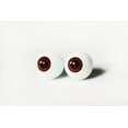 thumbnail image 1 of Glasstic Realistic Doll Eyes Japan Made for Halloween Props, Masks, Dolls or Bears (Brown, 22mm), 1 of 3