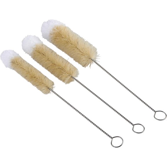 Glassware Cleaning Brushes with Soft Microfiber Tips, Set of 3